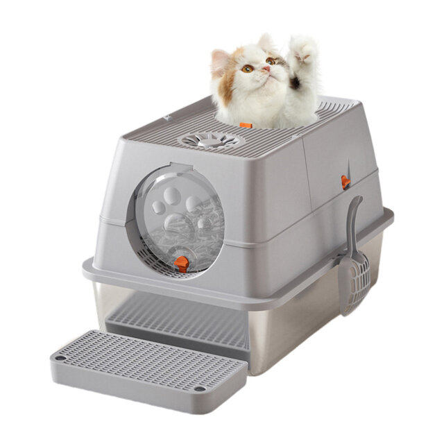 Stainless Steel Litter Box by Wayfair