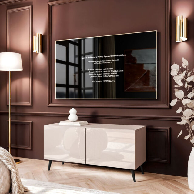 COLGANTE 100 TV Cabinet, High Gloss Cashmere