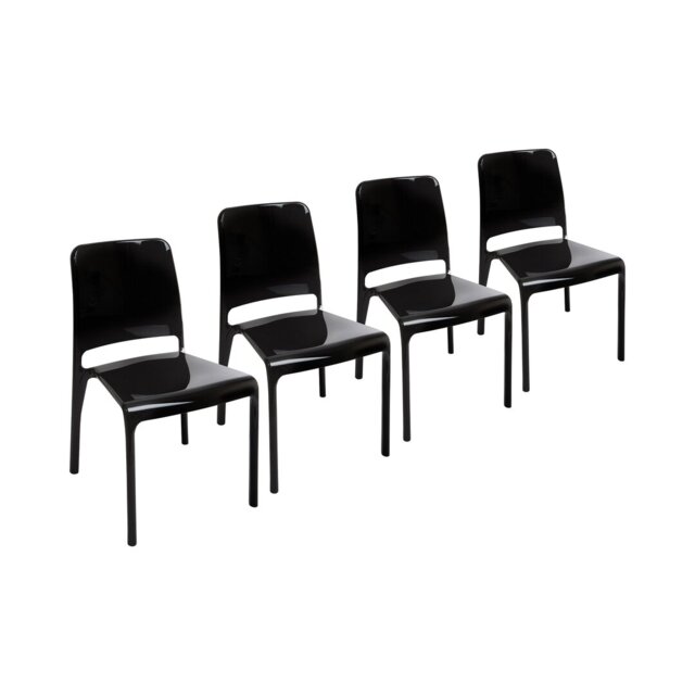 Hazlett 47cm H Upholstered Stacking Dining Chair