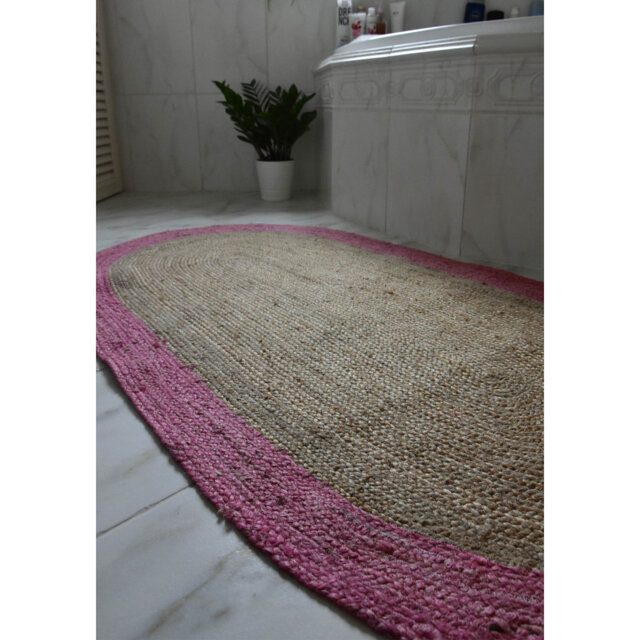 Roberta Hand Braided Pink Rug