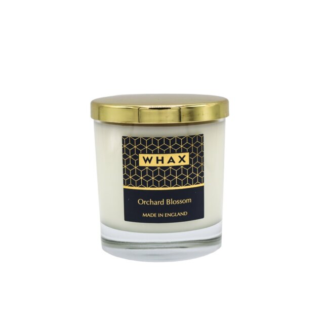 Orchard Blossom Scented Jar Candle with Glass Holder