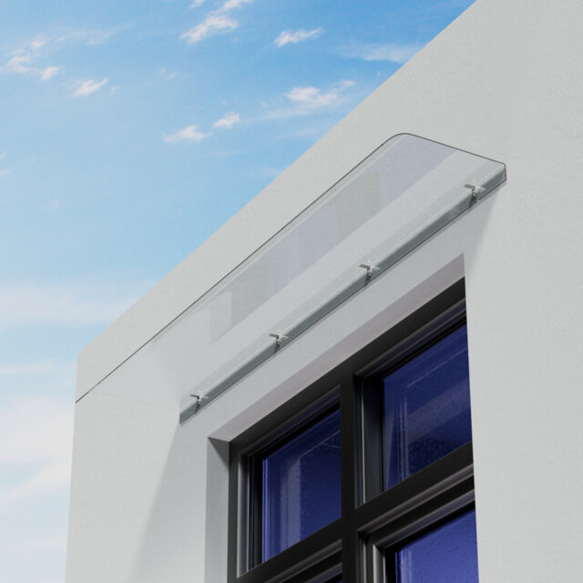 160cm W x 33cm D Door Canopy Window Awning