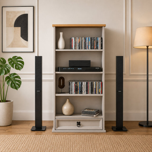 Halles 103cm H x 52cm W Solid Wood Standard Bookcase