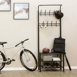 Steel Freestanding 18 - Hook Coat Rack