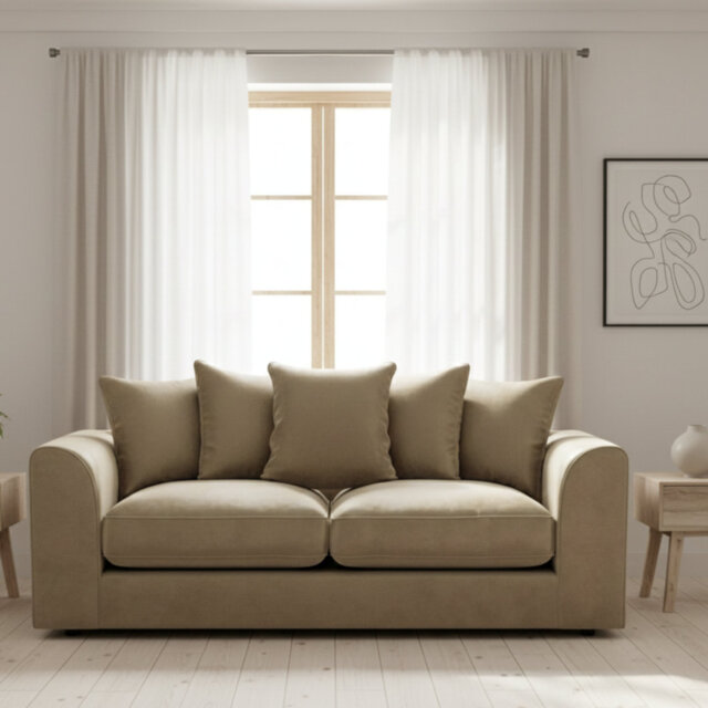 3 Seater Velvet Sofa