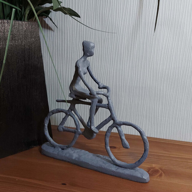 Alaya BICYCLE MAN Iron Figurine 19cm