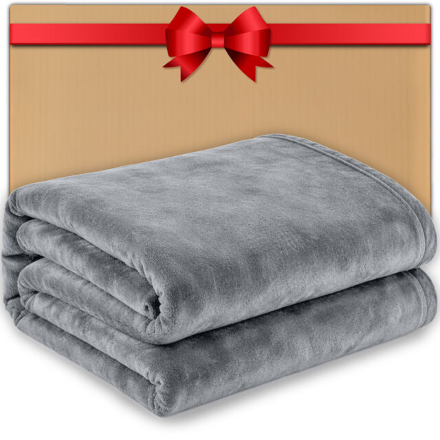 Pamposh Flannel Fleece King Size Throw Blankets Microfiber Solid Blankets for Bed and Couch Ultrasoft Plush Fleece Blanket