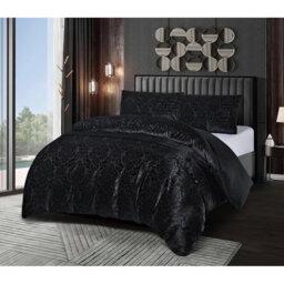 Polyester Floral Duvet Cover Set with Pillowcases