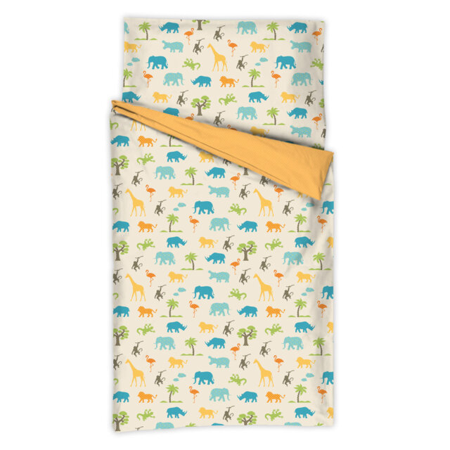 Coburn Reversible Butterfly Print Toddler Bedding Set