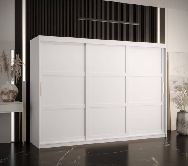 Merid 3 Door Manufactured Wood Wardrobe