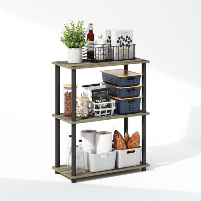 74.90cm H x 59.90cm W Plastic Etagere Bookcase