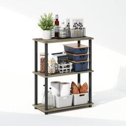 74.90cm H x 59.90cm W Plastic Etagere Bookcase