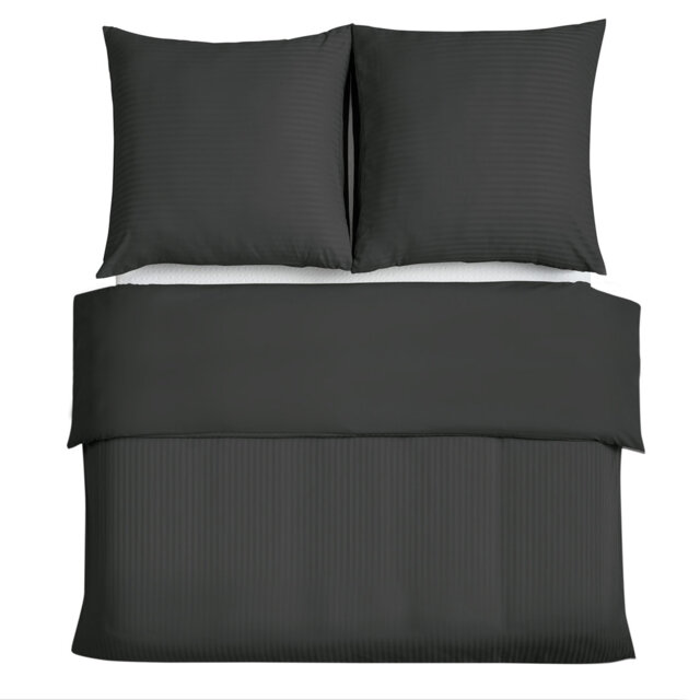 Duvet Cover Bedding Set Microfiber Striped Duvet Cover Set with Pillow Shams Included
