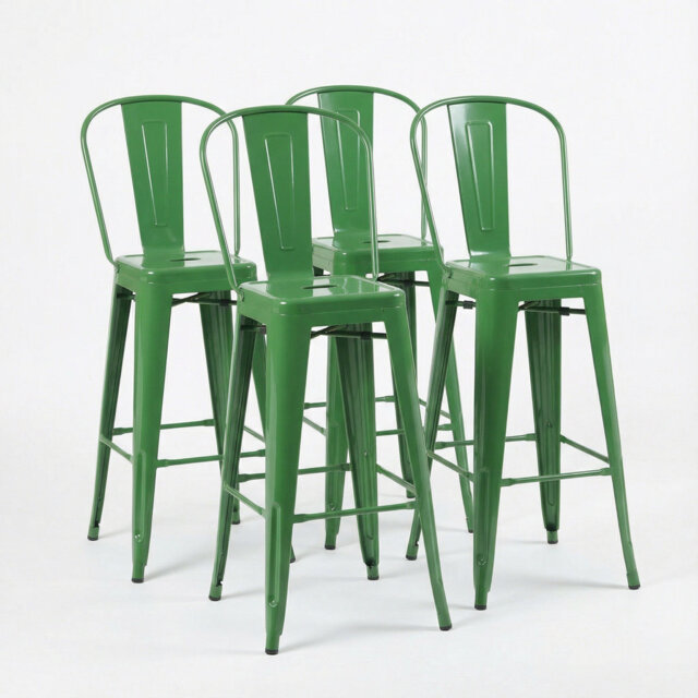 Counter Stool with Metal Frame