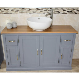 Biskra 1230mm Single Bathroom Vanity with Vessel Ceramic Basin