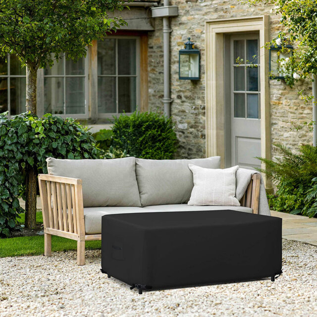 High Density Multipurpose Outdoor Waterproof Rectangle/Oval Table Cover, UV Resistant Patio Table Cover