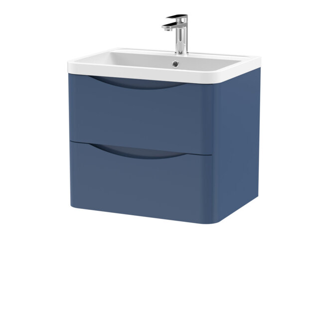 Lunar 600mm Single Bathroom Vanity with Integrated Polymarble Basin