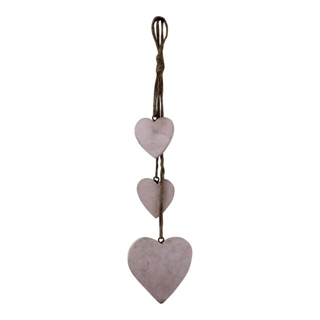 Three Hanging Heart Wall Décor