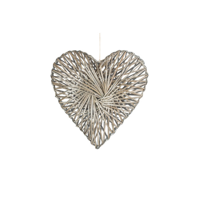 Wicker Heart Shaped Wreath
