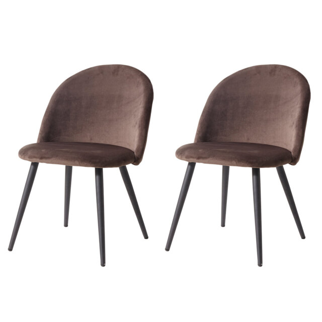 Caileigh Cotton Blend Upholstered Metal Side Chair