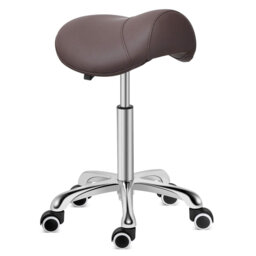 Maceus Adjustable Height Ergonomic Industrial Stool with Wheels