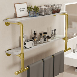 Beton 116cm Industrial Pipe Clothing Rack