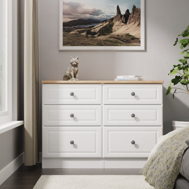 110cm W 6 - Drawer Chest of Drawers