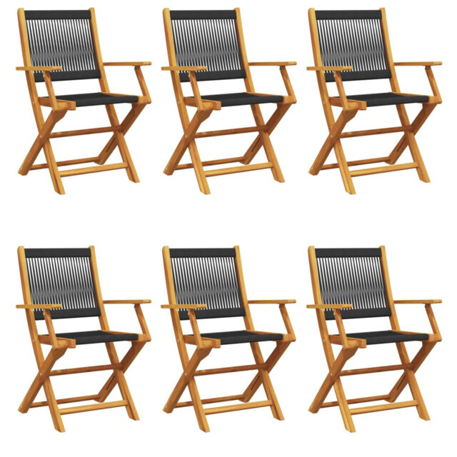 Vidaxl Folding Garden Chairs, made of solid acacia wood