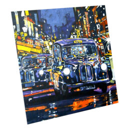 London Taxis Ceramic Tile Wall Decor