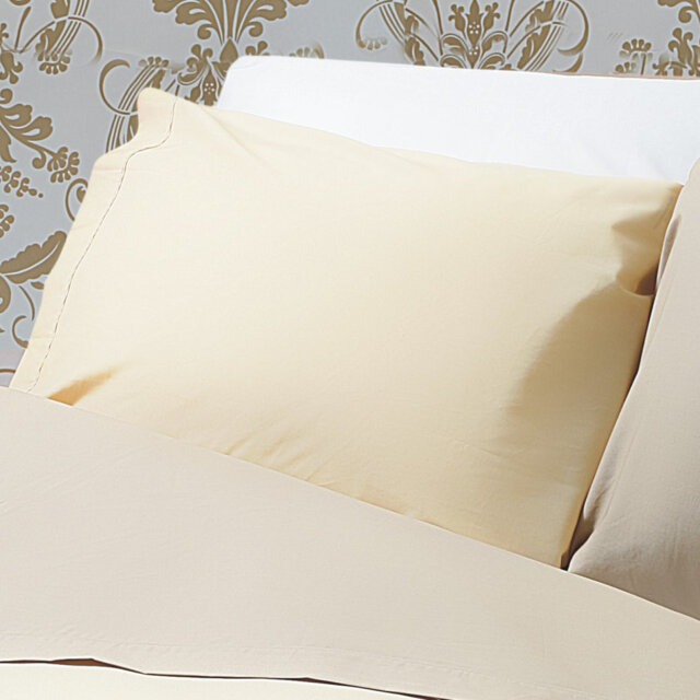 Plain Dye 150 TC Polycotton Cotton Blend Plain Weave / Muslin Pillow Case