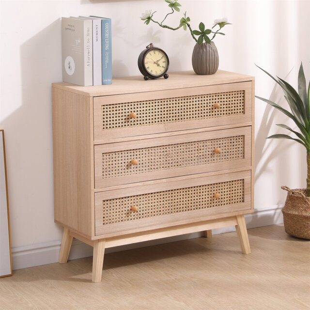 Engemann 3 - Drawer 80cm W Chest of Drawers