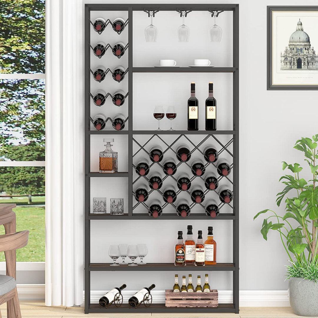 Wall Mounted Farmhouse Wine Buffet Farmhouse Coffee Wine Bar