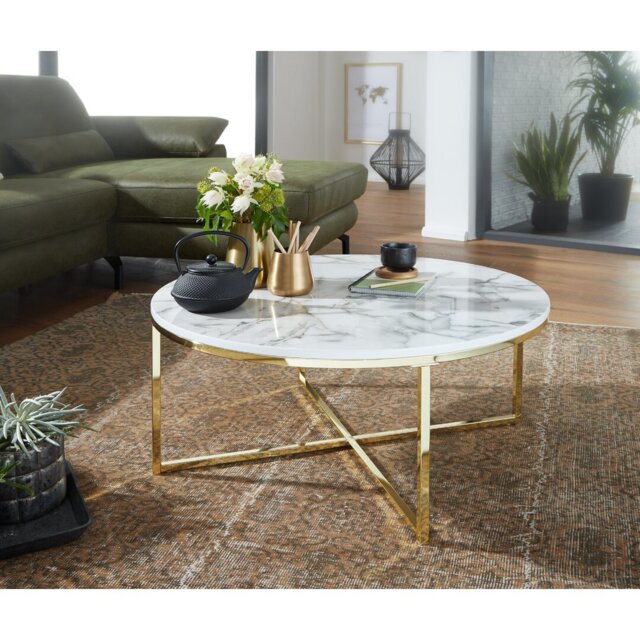Oglesby Cross Legs Coffee Table