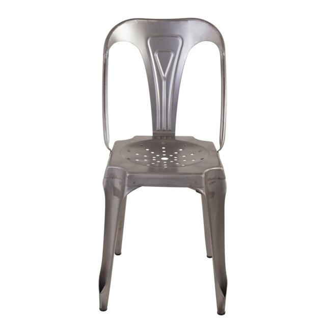 Burnett 45cm H Metal Slat Back Side Chair
