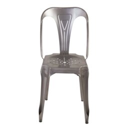Burnett 45cm H Metal Slat Back Side Chair