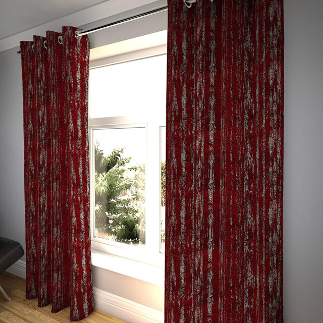 Borough Wharf Textured Chenille Curtains 2 Panels - Navy Blue Funky Pattern Made To Order Curtains & Drapes - Cotton Pencil Pleat Blackout Lined Width