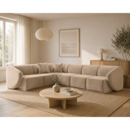 5 Seater Velvet Modular Corner Sofa