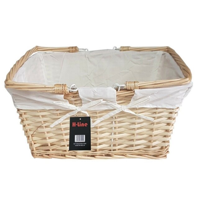 H-line Wicker Decorative Basket