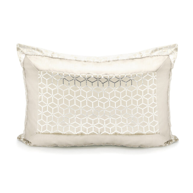 Rangely Luxury Metallic Geometric Foil Pattern Pillowsham