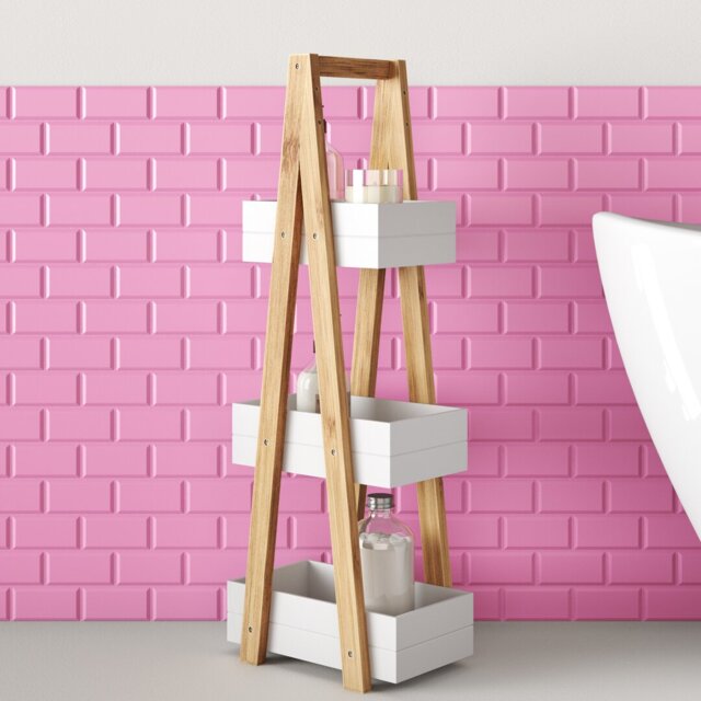 Chaput 21cm x 81cm x 30cm Free-Standing Bathroom Shelves