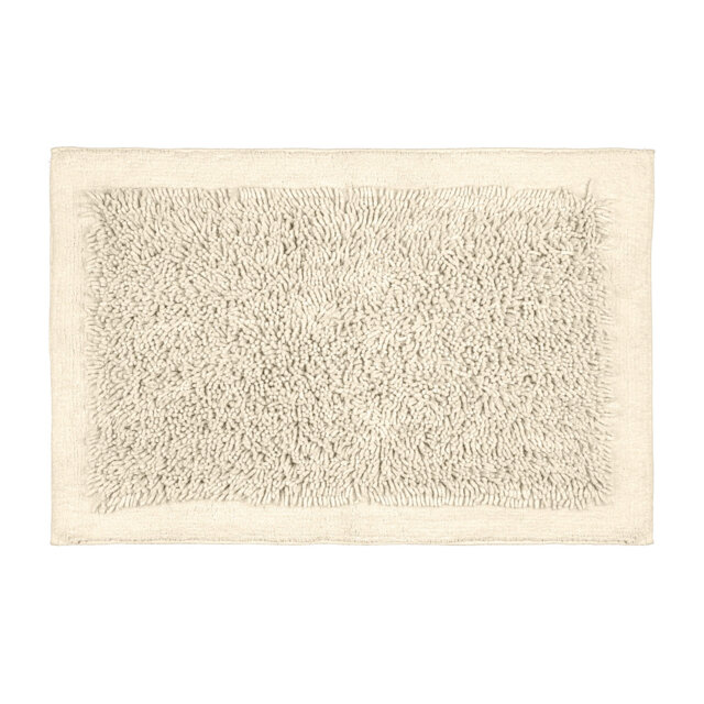 Carynn Brayden Studio Mod. Sidyma beige, made of 100 % certified organic cotton Rectangle Bath Mat