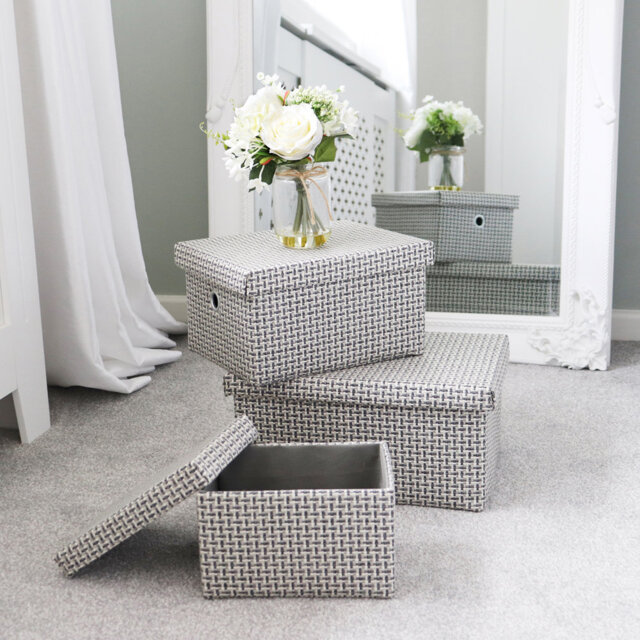 JVL Fabric Decorative Basket