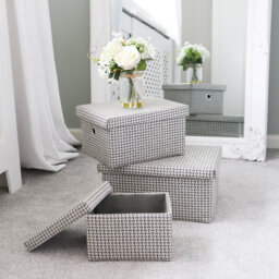 JVL Fabric Decorative Basket