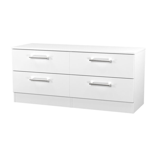 Bessy 4 Drawer Bed Box in White Matt (Ready Assembled)