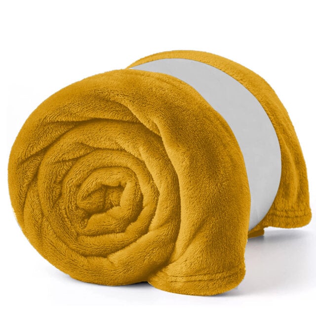 Reversible Plain Weave Fleece Throw Blanket