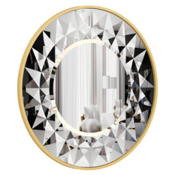 Ahnalee Engineered Wood Flat Wall Mirror