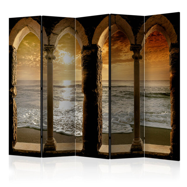 225cm W x 172cm H 5 - Panel  One Sided Room Divider Folding Room Divider