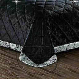 Velvet Bedspread with Pillow Shams Included