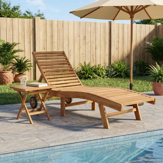 Sunlounger Outdoor Seating Patio Furniture Garden Lounger Poolside