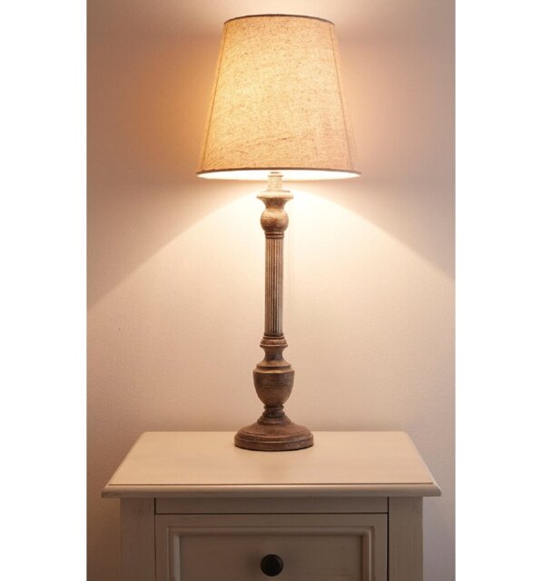 Saenz 59.5cm Grey Standard Table Lamp